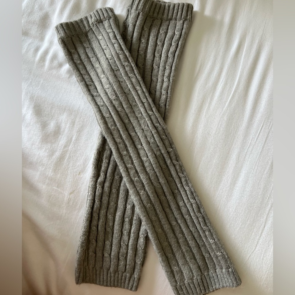 🩶GrayCable Knit Warmers🩶